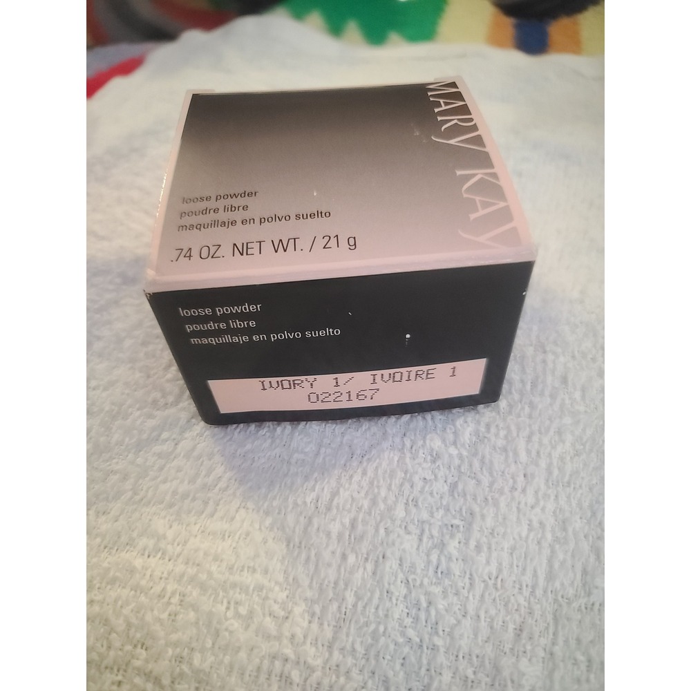 Mary Kay Loose Powder Ivory 1 Face Makeup .74 oz 21 g New With Box transluscent